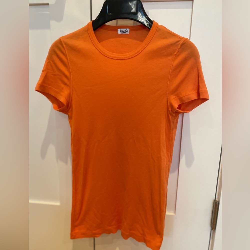 Splendid Vibrant Orange Crew Neck Tee- size XS